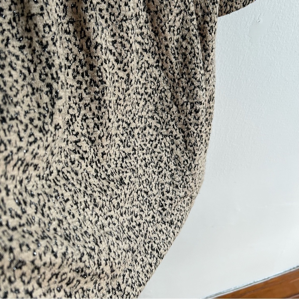 Anthropologie Cartonnier Sz XS Leopard Metallic Relaxed Coat - Picture 9 of 13